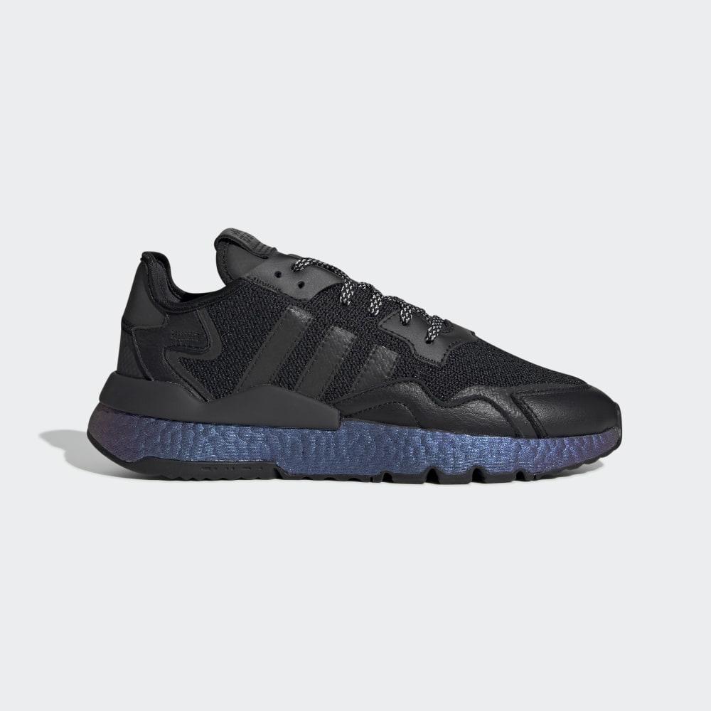 Adidas Men's Nite Jogger Originals Shoes Black/Dark Grey Ireland FV3615